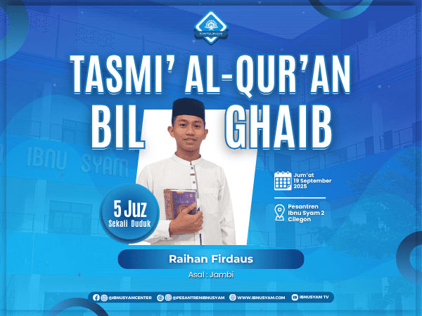 Tasmi 5 Juz, Raihan Firdaus, Asal Jambi